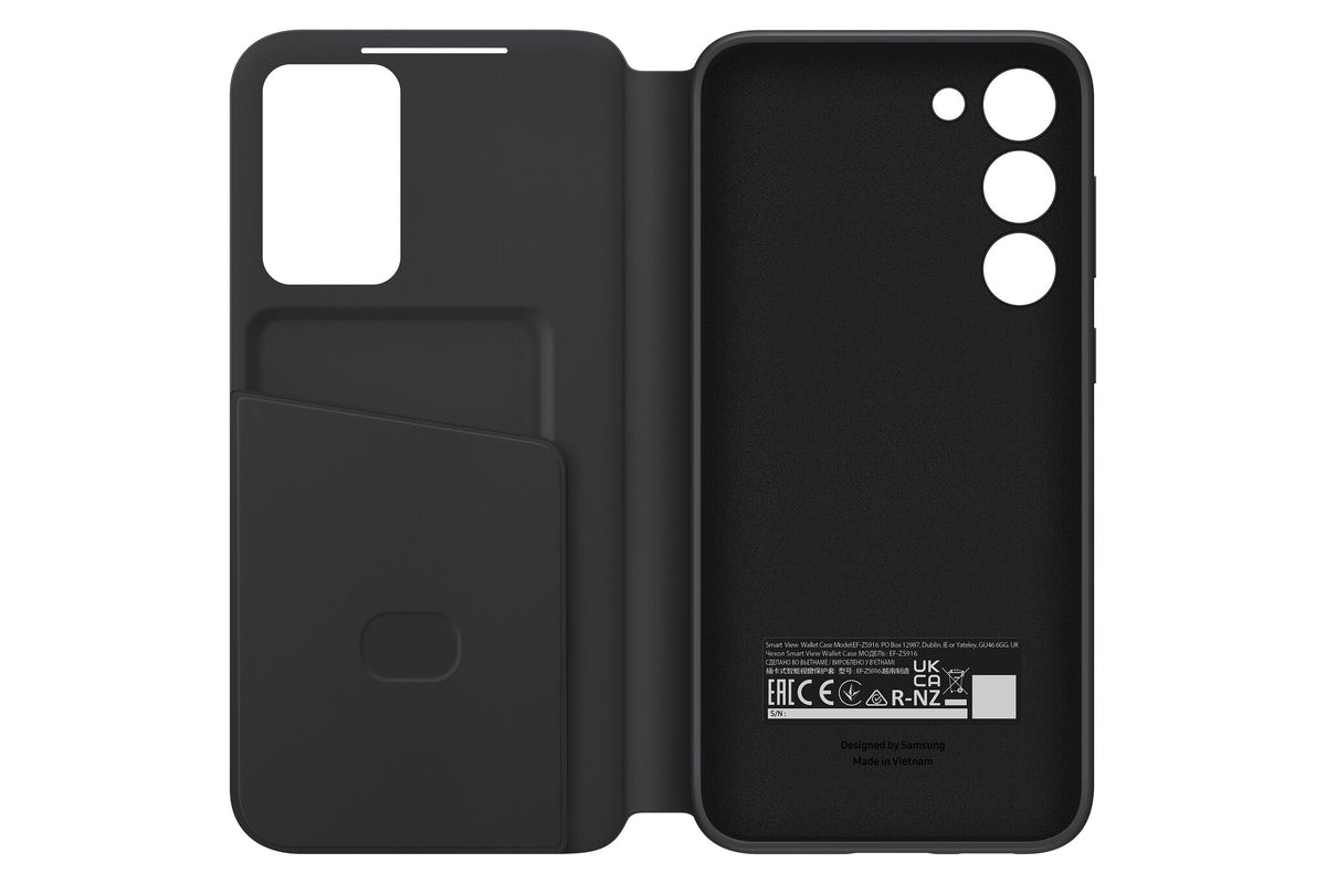 Samsung mobile phone folio case for Galaxy S23+ in Black