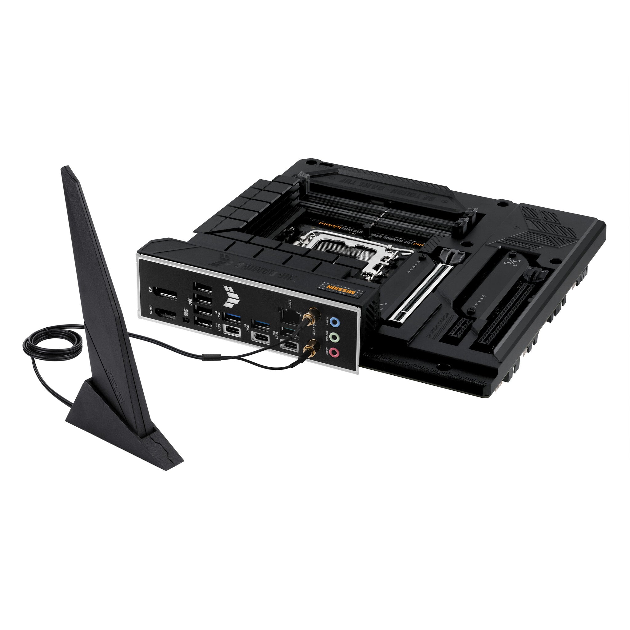 Scheda Madre ASUS TUF Gaming B760M-E D4 | Intel B760, LGA 1700, MATX, DDR4, PCIe 5.0, WiFi 6E, USB 3.2 Gen 2 | Nero - Foto 2