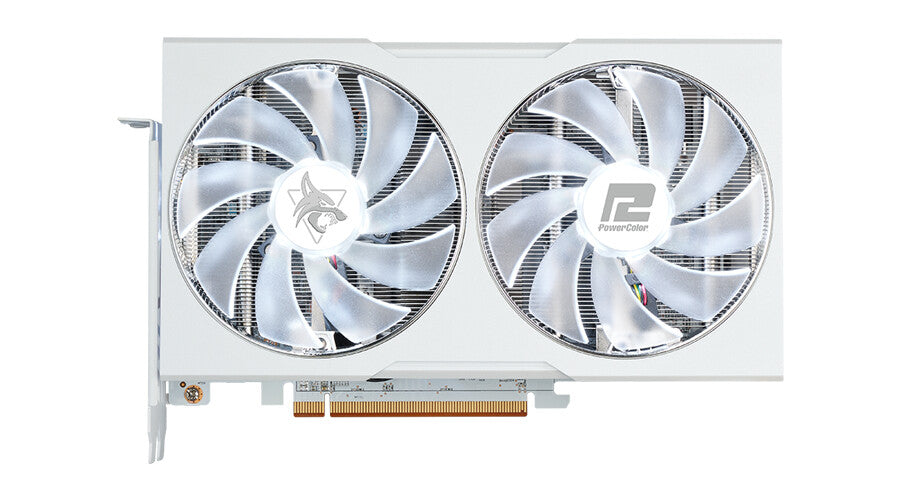 PowerColor Hellhound &quot;Spectral White&quot; - AMD 8 GB GDDR6 Radeon RX 6650 XT graphics card