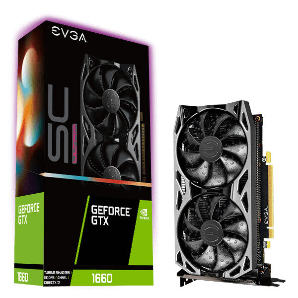 EVGA SC Ultra -  NVIDIA 6 GB GDDR5 GeForce GTX 1660 graphics card