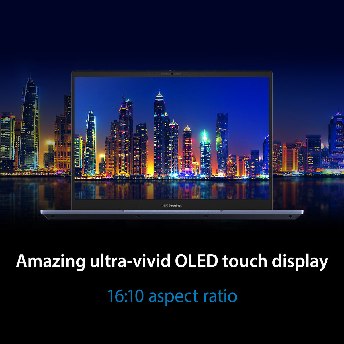ASUS ExpertBook B5 OLED Laptop - 40.6 cm (16&quot;) - Intel® Core™ i5-1240P - 8 GB DDR5-SDRAM - 256 GB SSD - Wi-Fi 6E - Windows 11 Pro - Black