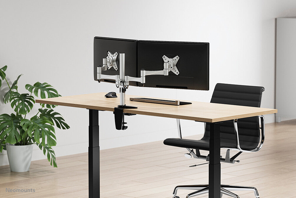 Neomounts FPMA-D1330DSILVER - Desk monitor mount for 25.4 cm (10") to 68.6 cm (27")