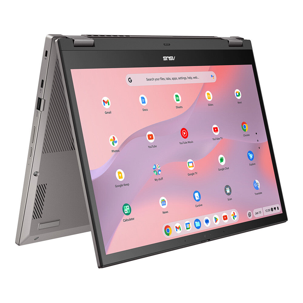 ASUS Chromebook CM34 Flip - 35.6 cm (14&quot;) - Touchscreen - AMD Ryzen™ 3 7320C - 8 GB LPDDR5-SDRAM - 128 GB SSD - Wi-Fi 6 - ChromeOS - Grey