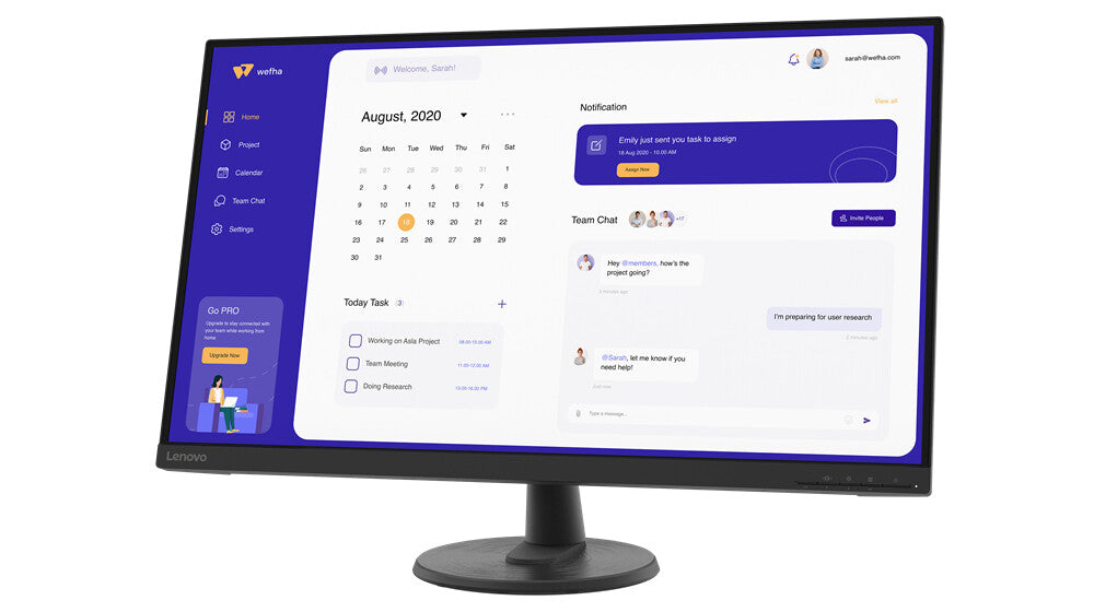 Lenovo D32U-40 - 80 cm (31.5") - 3840 x 2160 pixels 4K UHD W-LED Monitor