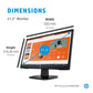 HP P22VA G4 - 54.6 cm (21.5") - 1920 x 1080 pixels Full HD Monitor