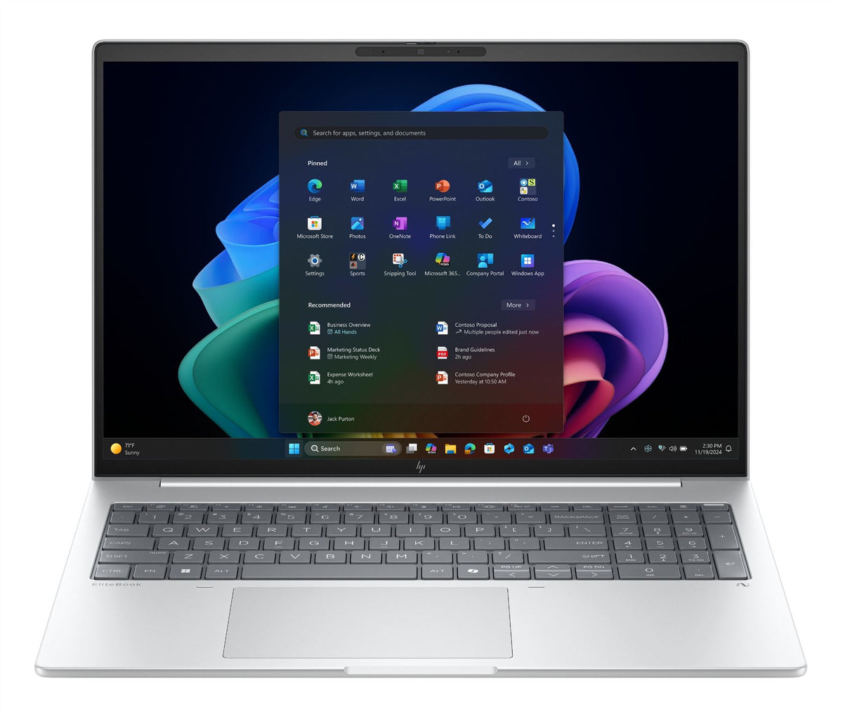 HP EliteBook 8 G1a 16 inch Notebook Next Gen AI PC Wolf Pro Security Edition Copilot+ PC AMD Ryzen AI 7 PRO PRO 350 Laptop 40.6 cm (16") WUXGA 64 GB DDR5-SDRAM 1 TB SSD Wi-Fi 7 (802.11be) Windows 11 Pro Silver