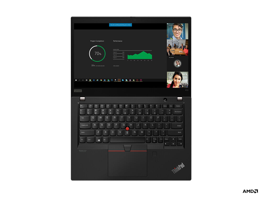 Lenovo ThinkPad X13 - Laptop 33.8 cm (13.3") - AMD Ryzen™ 3 PRO 4450U - 8 GB DDR4-SDRAM - 256 GB SSD - Windows 11 Pro - Black