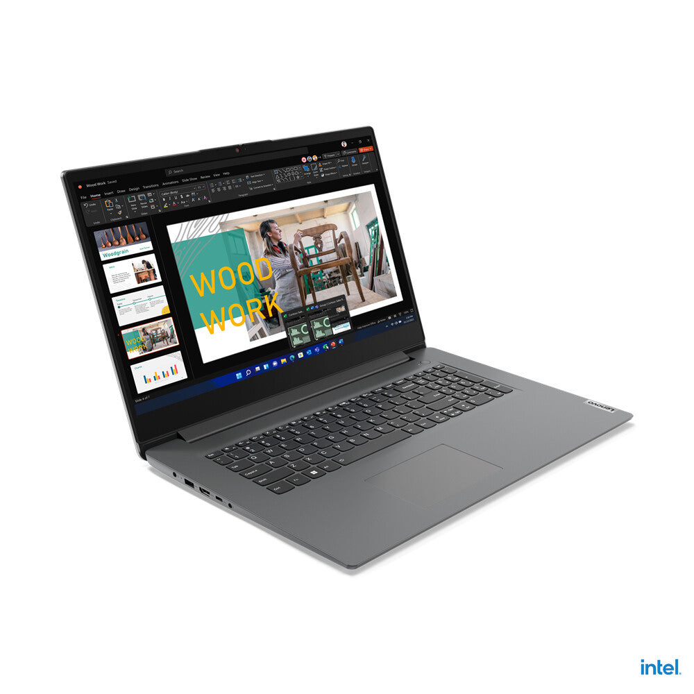 Lenovo V 17 G3 Laptop - 43.9 cm (17.3&quot;) - Intel® Core™ i5-1235U - 8 GB DDR4-SDRAM - 512 GB SSD - Wi-Fi 6 - Windows 11 Pro - Grey