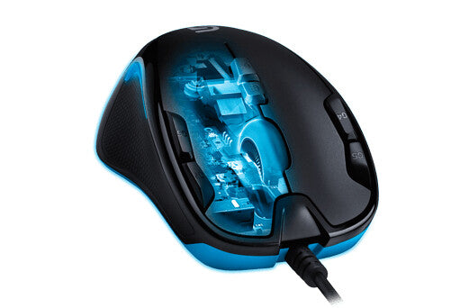 Logitech G - G300S Optical Gaming Mouse in Black / Blue - 2,500 DPI