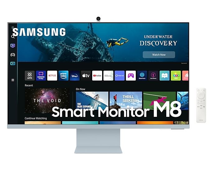 Samsung LS32BM80BUUXXU Computer Monitor 81.3 cm (32&quot;) 3840 x 2160 pixels 4K Ultra HD Blue, White