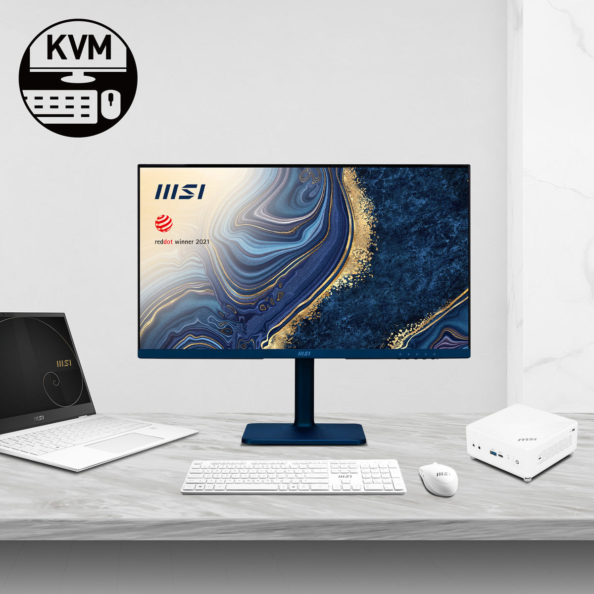 MSI Modern MD272QP Ultramarine - 68.6cm (27") - 2560 x 1440 pixels WQHD Monitor