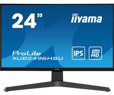 iiyama ProLite XUB2496HSU-B1 LED display 60.5 cm (23.8") 1920 x 1080 pixels Full HD Black Monitor