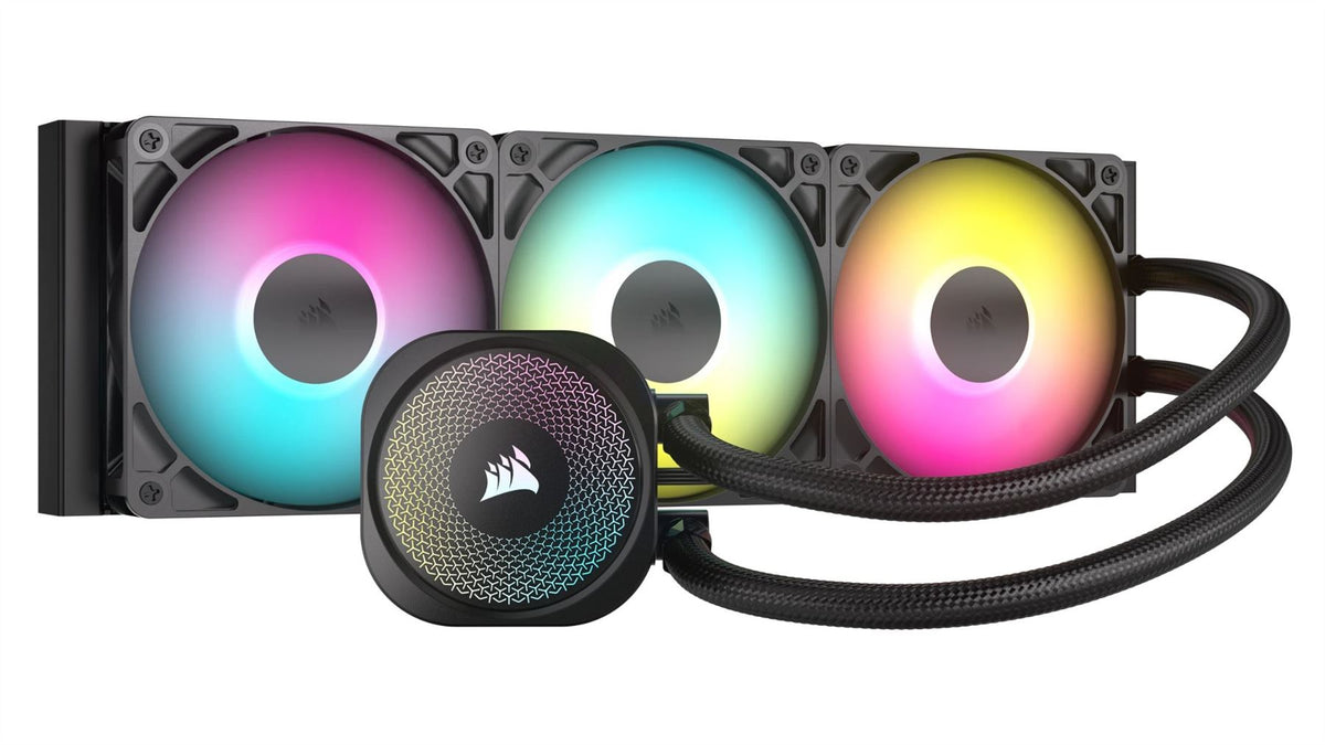 Corsair NAUTILUS 360 RS ARGB - All-in-one Liquid Processor Cooler in Black - 360mm