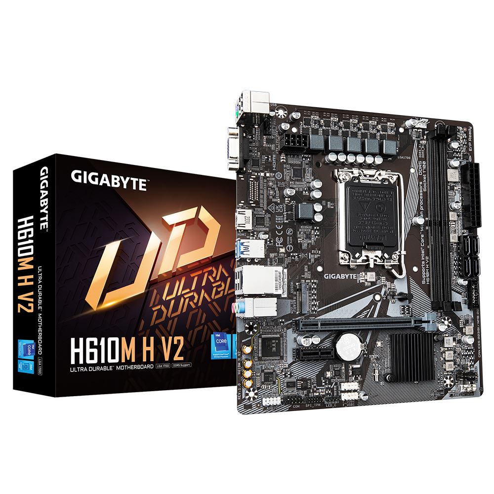 GIGABYTE H610M H V2 micro ATX motherboard - Intel H610 Express LGA 1700