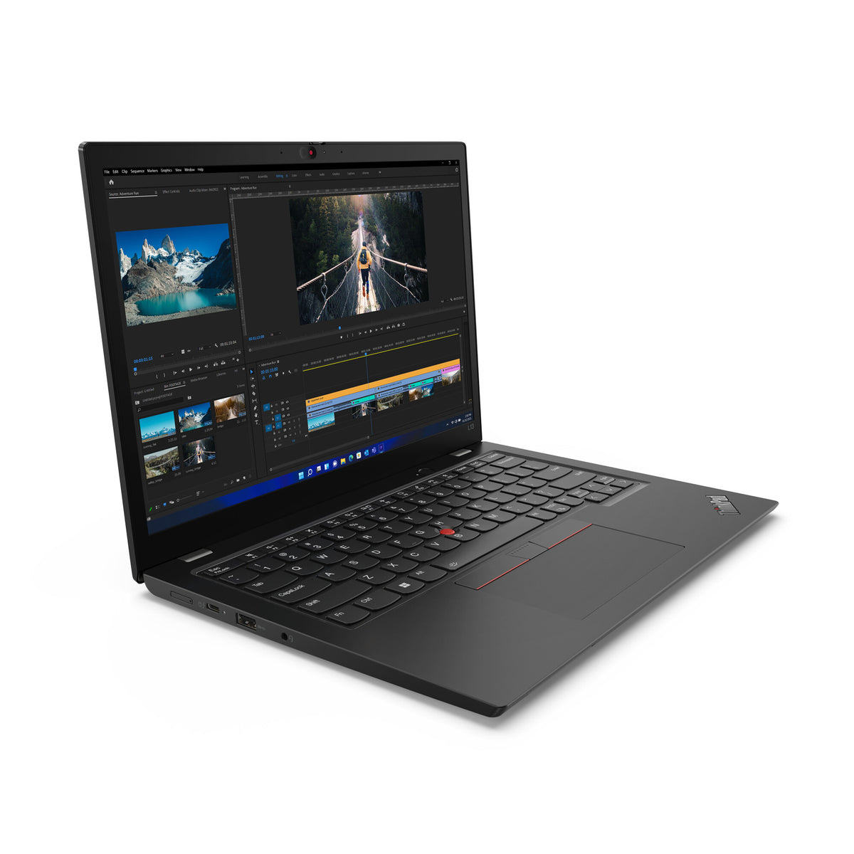Lenovo ThinkPad L13 Laptop - 33.8 cm (13.3") - Intel® Core™ i5-1235U - 8 GB DDR4-SDRAM - 256 GB SSD - Wi-Fi 6 - Windows 11 Pro - Black