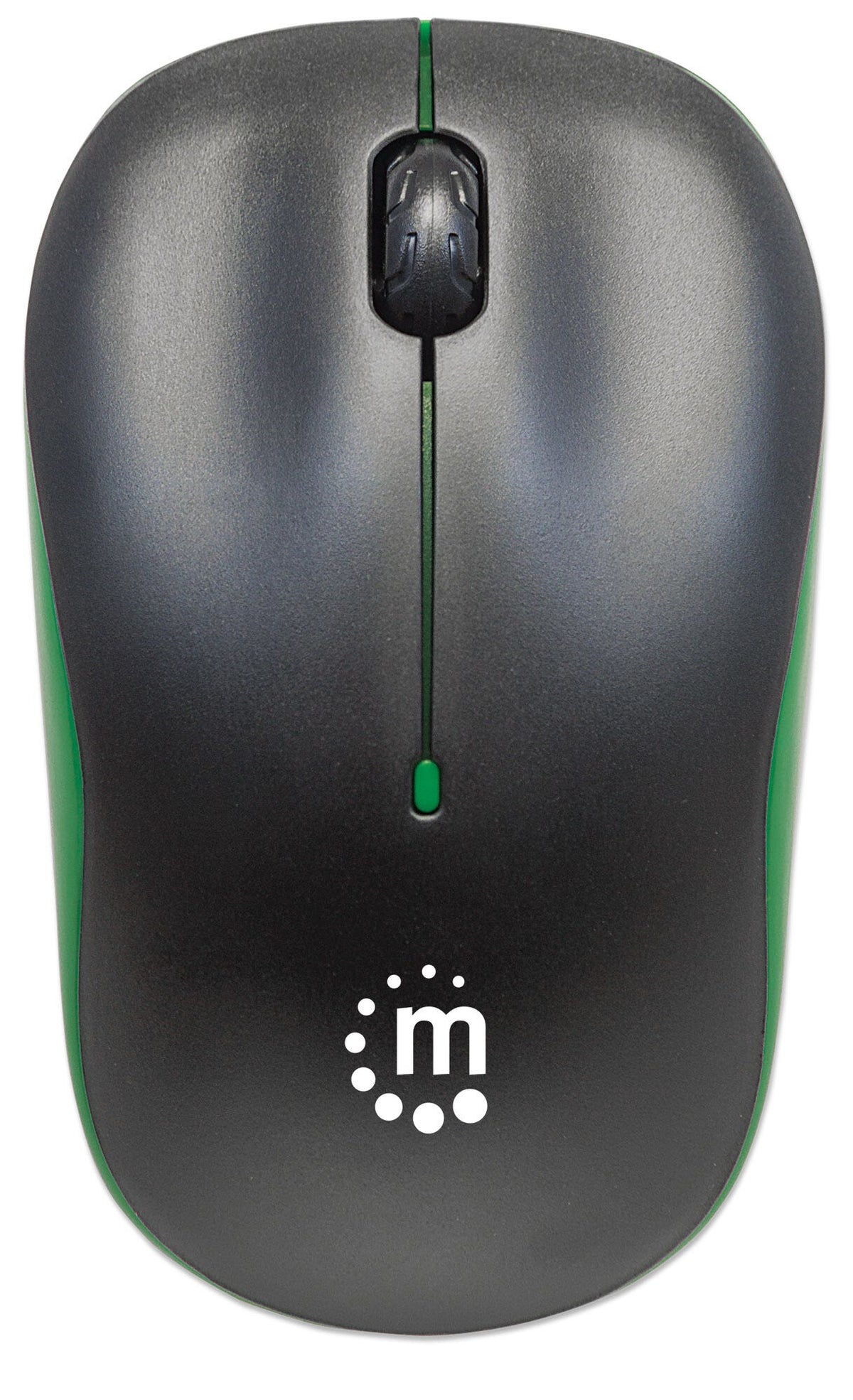 Manhattan Success 2.4Ghz Wireless Optical Mouse in Black/Green - 1,000dpi