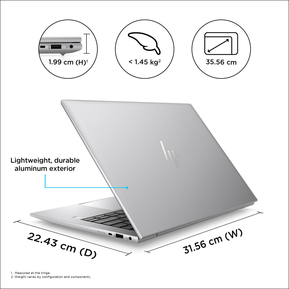HP ZBook Firefly G10 Touchscreen Laptop - 35.6 cm (14") - Intel® Core™ i7-1355U - 16 GB DDR5-SDRAM - 1 TB SSD - NVIDIA RTX A500 - Wi-Fi 6E - Windows 11 Pro - Grey