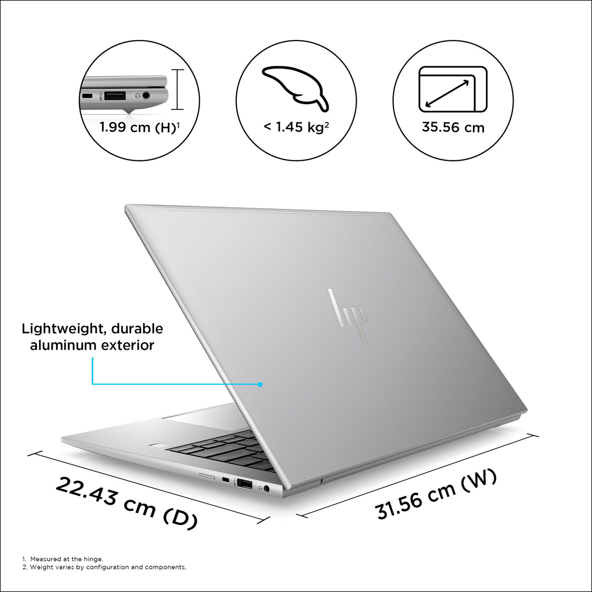 HP ZBook Firefly G10 Touchscreen Laptop - 35.6 cm (14&quot;) - Intel® Core™ i7-1355U - 16 GB DDR5-SDRAM - 1 TB SSD - NVIDIA RTX A500 - Wi-Fi 6E - Windows 11 Pro - Grey