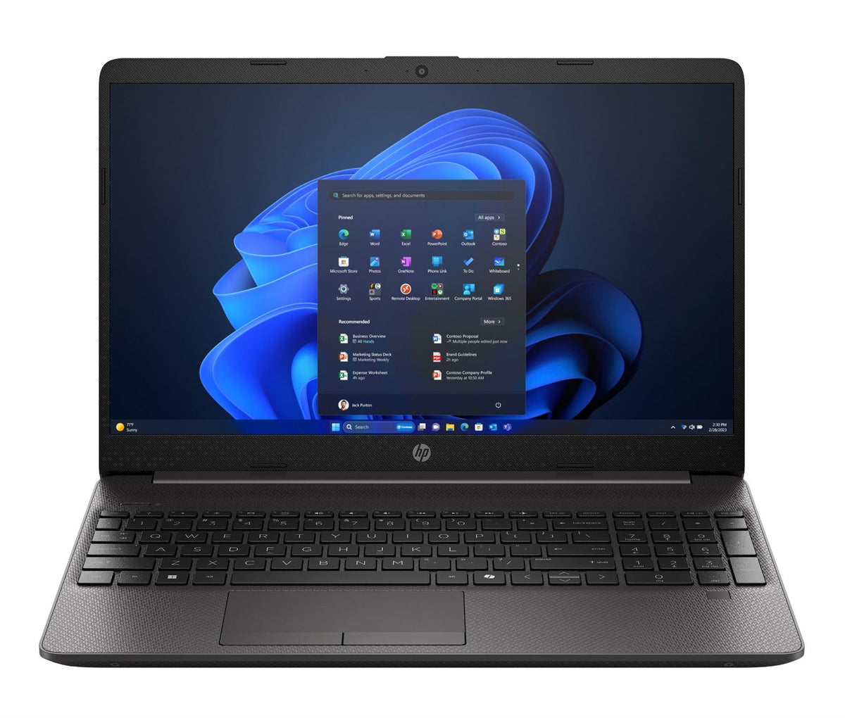 HP 250R G9 Intel Core 7 150U Laptop 39.6 cm (15.6") Full HD 16 GB DDR4-SDRAM 512 GB SSD Wi-Fi 6 (802.11ax) Windows 11 Home Black
