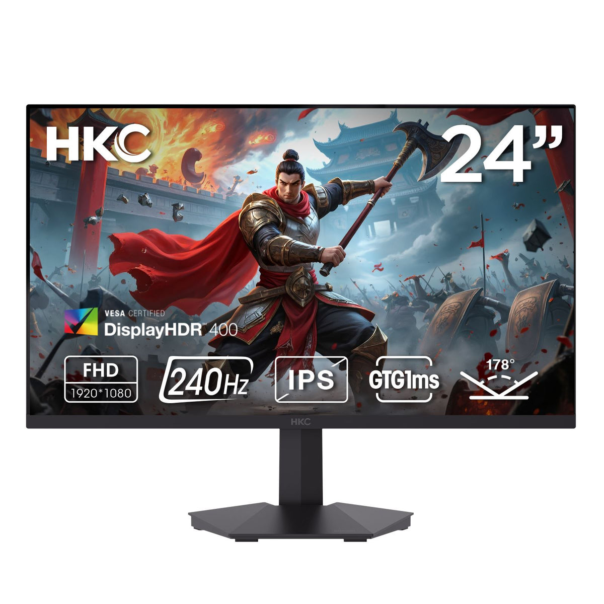 HKC G24H3D 24 Monitor computer monitor 60.5 cm (23.8") 1920 x 1080 pixels Full HD