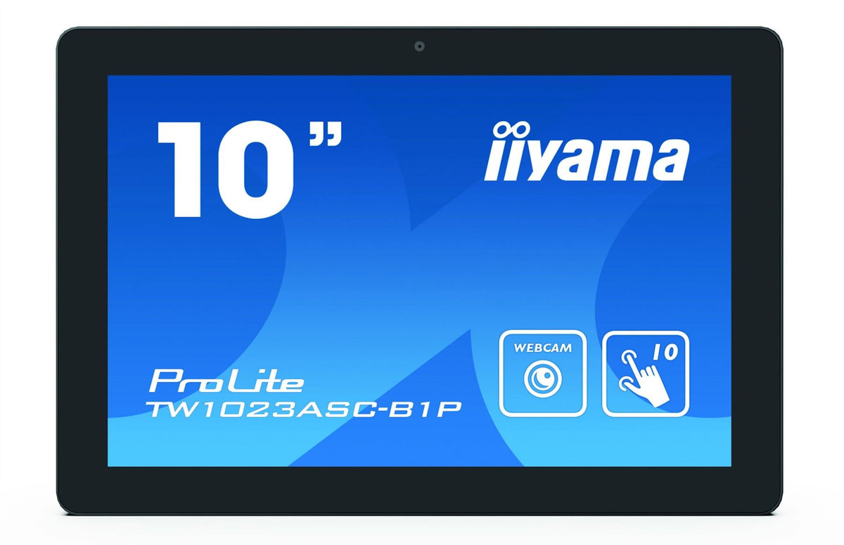 iiyama ProLite TW1023ASC-B1P Computer Monitor 25.6 cm (10.1&quot;) 1280 x 800 pixels WXGA LED Touchscreen Multi-user Black