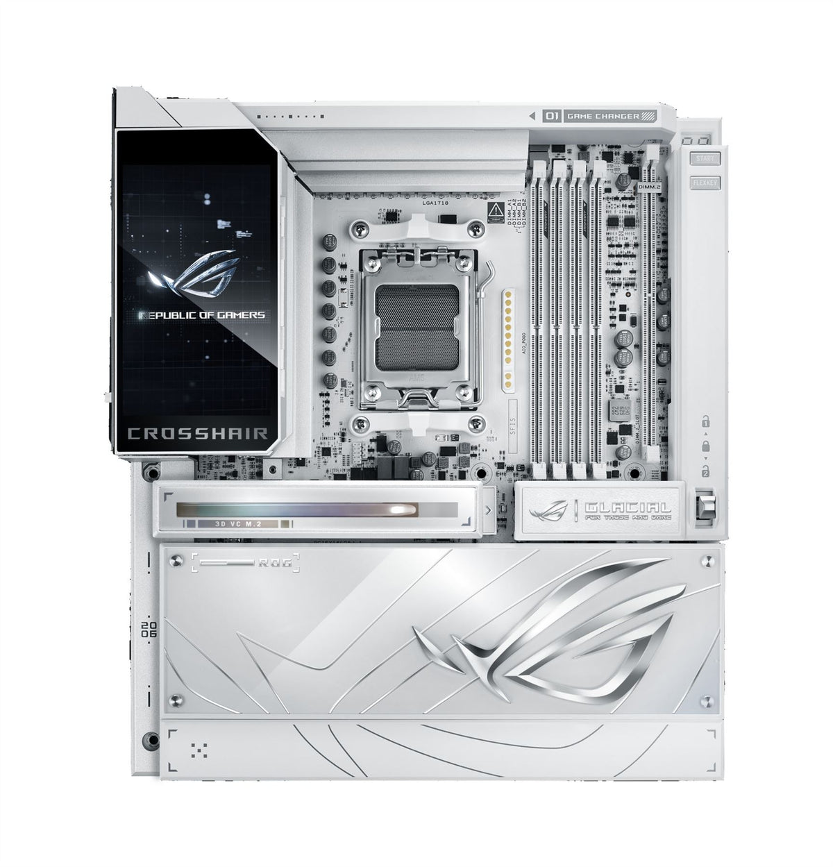 ASUS ROG CROSSHAIR X870E GLACIAL AMD X870E Socket AM5 Extended ATX