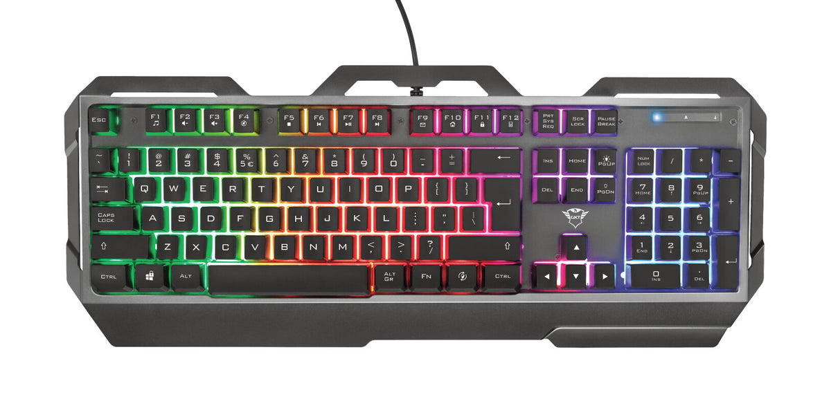 Trust GXT 856 Torac - USB Wired Membrane Keyboard in Black (QWERTY UK)