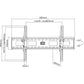Manhattan 423830 - Wall monitor/TV mount for 94 cm (37") to 2.16 m (85")