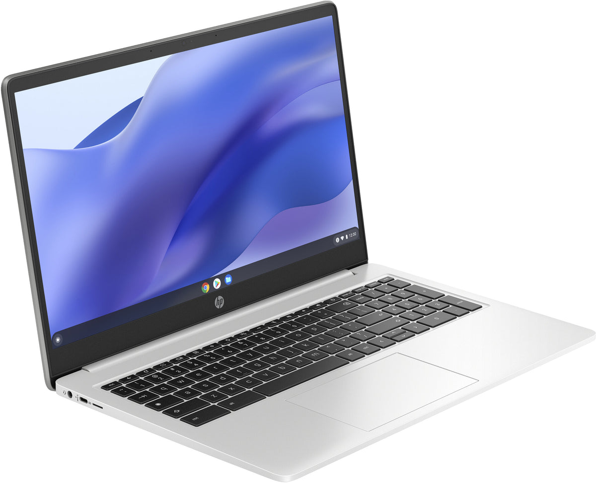HP Chromebook 15a Laptop - 39.6 cm (15.6&quot;) - Intel® Pentium® Silver N6000 - 4 GB LPDDR4x-SDRAM - 128 GB eMMC - Wi-Fi 5 - ChromeOS - Silver