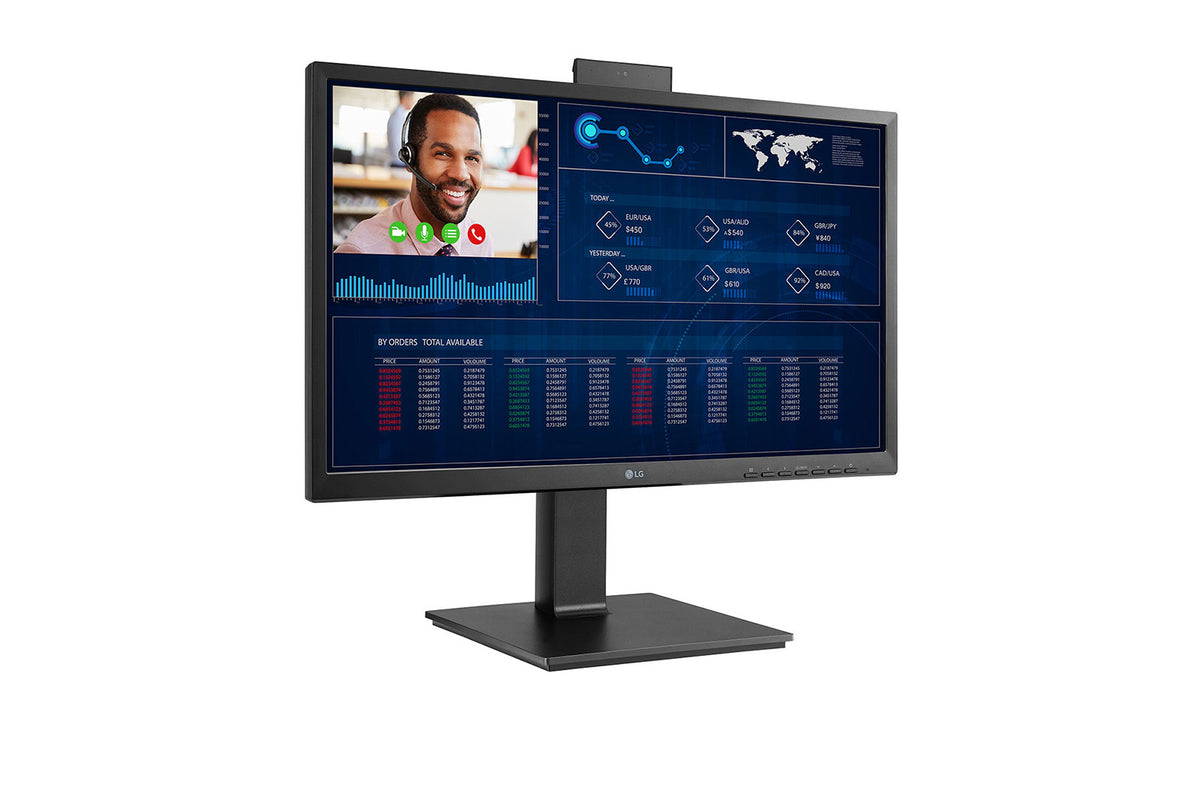 LG 24CQ650N-6N All-in-one Computer - 60.5 cm (23.8") - 1920 x 1080 pixels - Intel® Celeron® N5105 - 4 GB DDR4-SDRAM - 16 GB eMMC - Wi-Fi 6 - Black