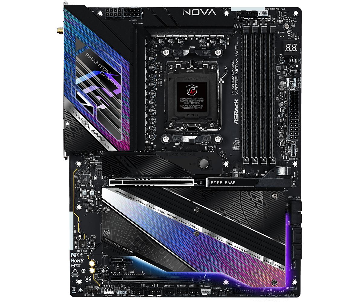 Asrock MK X870E NOVA WIFI ATX motherboard - AMD X870E Socket AM5