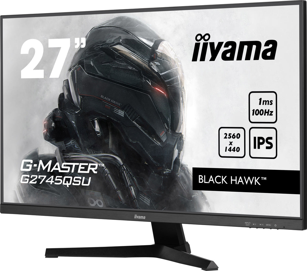 iiyama G-MASTER G2745QSU-B1 - 68.6 cm (27") - 2560 x 1440 pixels Dual WQHD LED Monitor