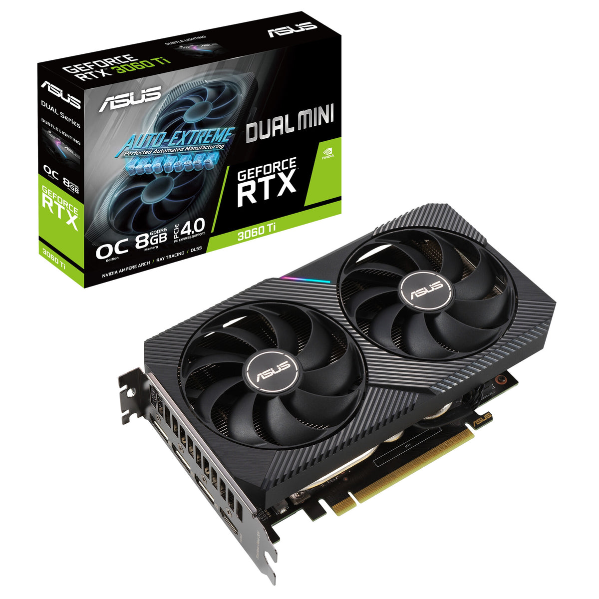 ASUS Dual Mini - NVIDIA 8 GB GDDR6 GeForce RTX 3060 Ti graphics card