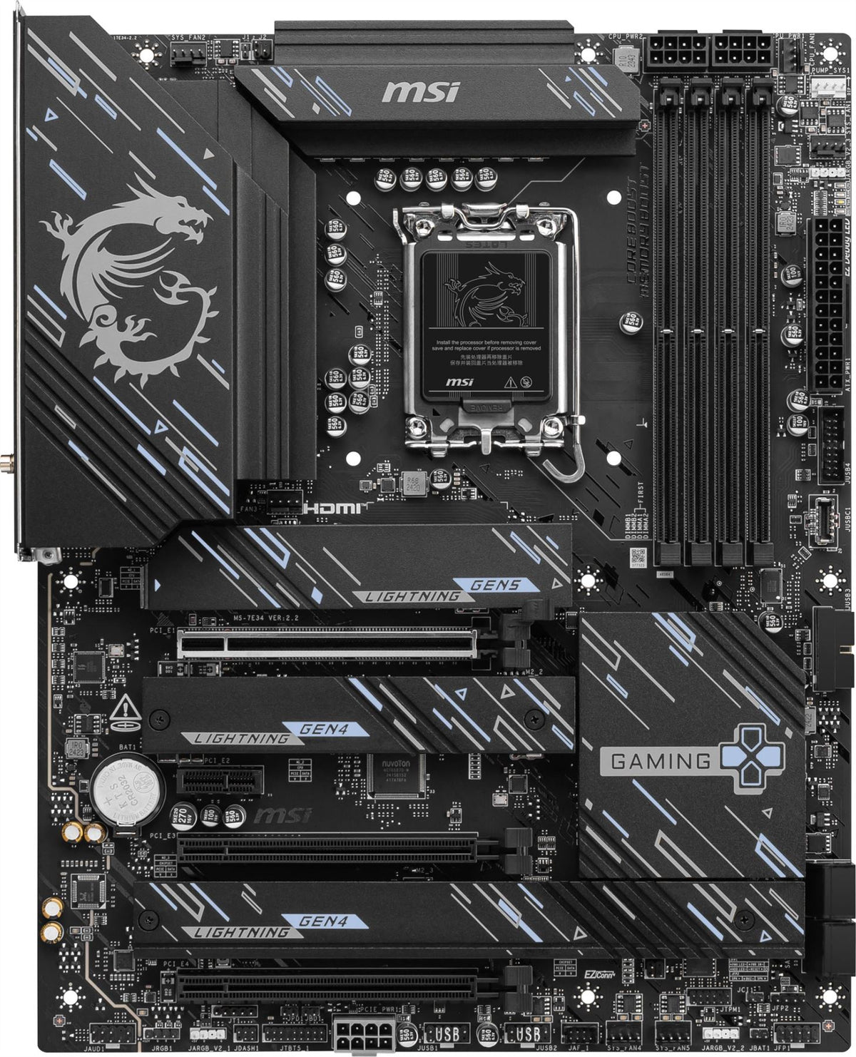MSI Z890 GAMING PLUS WIFI ATX motherboard - Intel Z890 LGA 1851