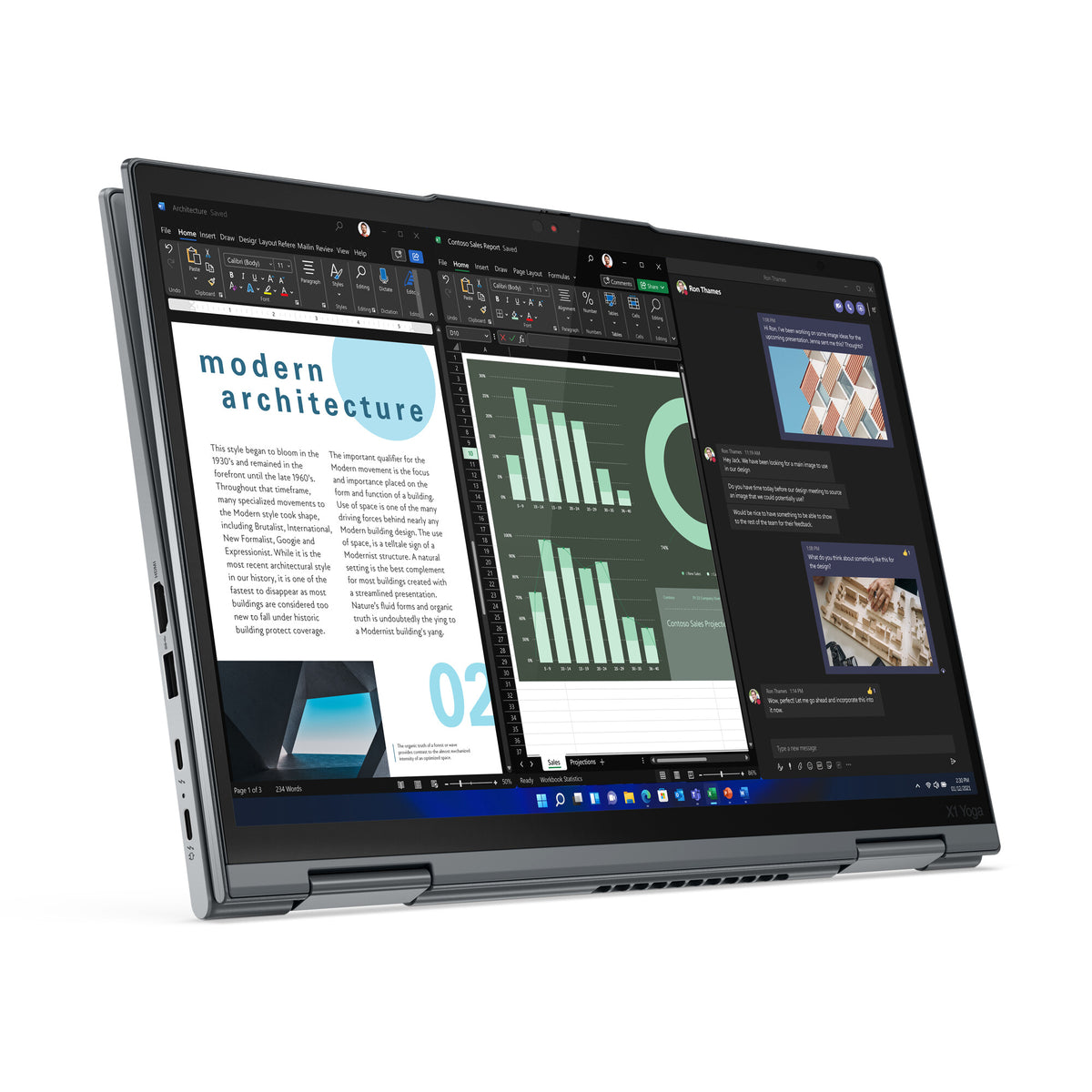 Lenovo ThinkPad X1 Yoga Gen 7 Hybrid (2-in-1) - 35.6 cm (14&quot;) - Touchscreen - Intel® Core™ i5-1240P - 16 GB LPDDR5-SDRAM - 256 GB SSD - Wi-Fi 6E - Windows 11 Pro - Grey