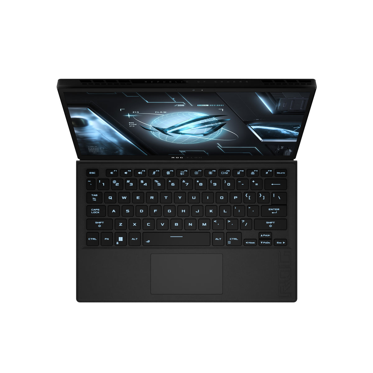 ASUS ROG Flow Z13 Hybrid (2-in-1) - 34 cm (13.4&quot;) - Touchscreen - Intel® Core™ i9-12900H - 16 GB LPDDR5-SDRAM - 1 TB SSD - NVIDIA GeForce RTX 3050 Ti - Wi-Fi 6E - Windows 11 Home - Black