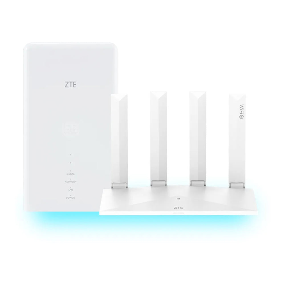 ZTE MC889 + T3000 - 5G Router + Antenna- White