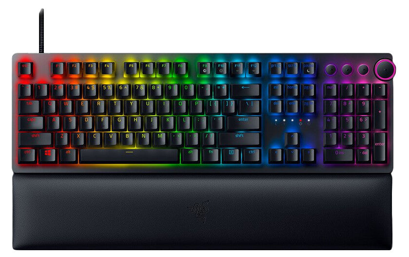 Razer Huntsman V2 - USB Wired RGB Opto-mechanical Keyboard in Black (QWERTY UK)