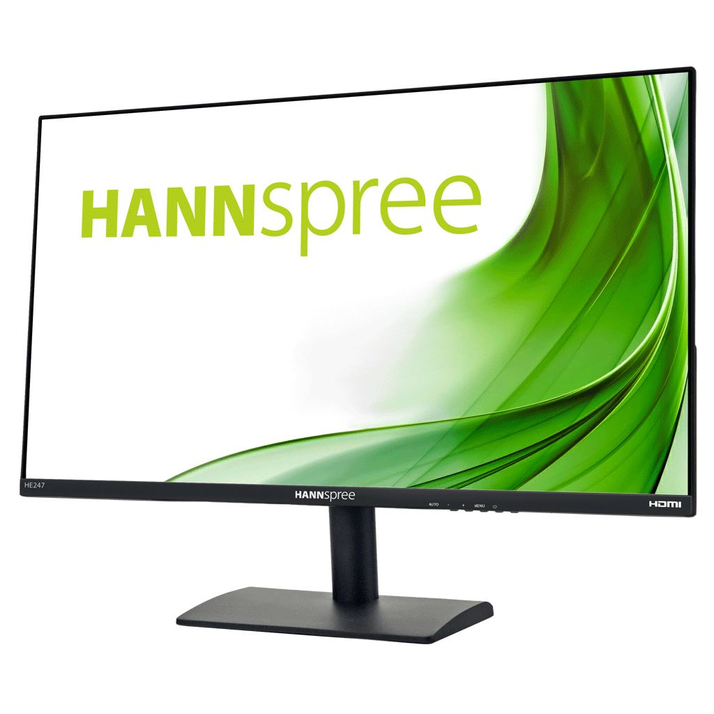 Hannspree HE247HPB - 23.8&quot; FHD super-slim desktop Monitor; 3H hard coated