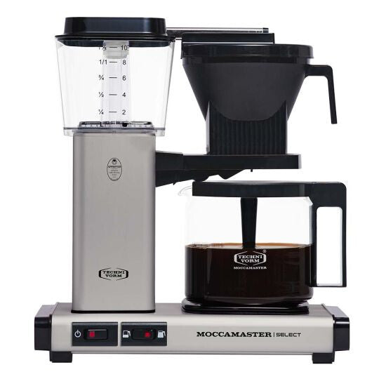 Moccamaster KBG Select - 1.25 Litre Fully-auto Drip coffee maker in Matt Silver