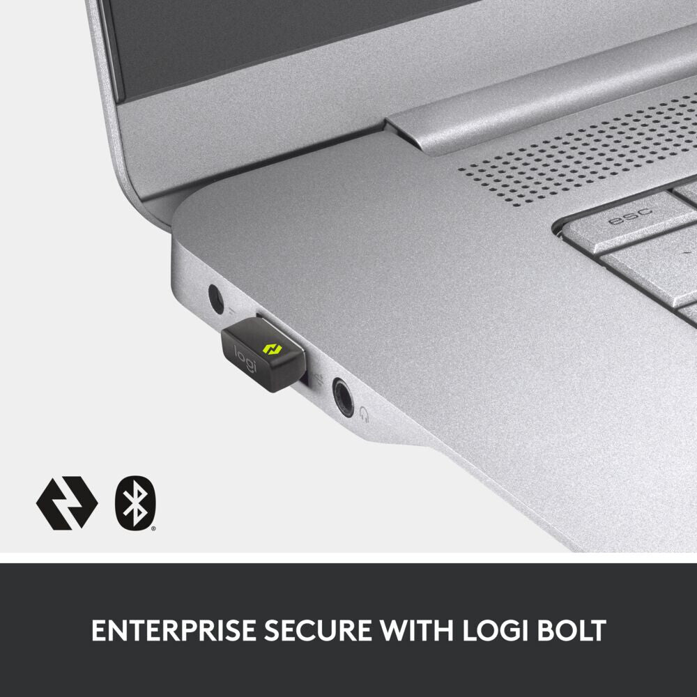 Logitech MX Keys S Combo for Business (Gen 2) -  RF Wireless + Bluetooth Mouse + Wireless QWERTY US International Keyboard