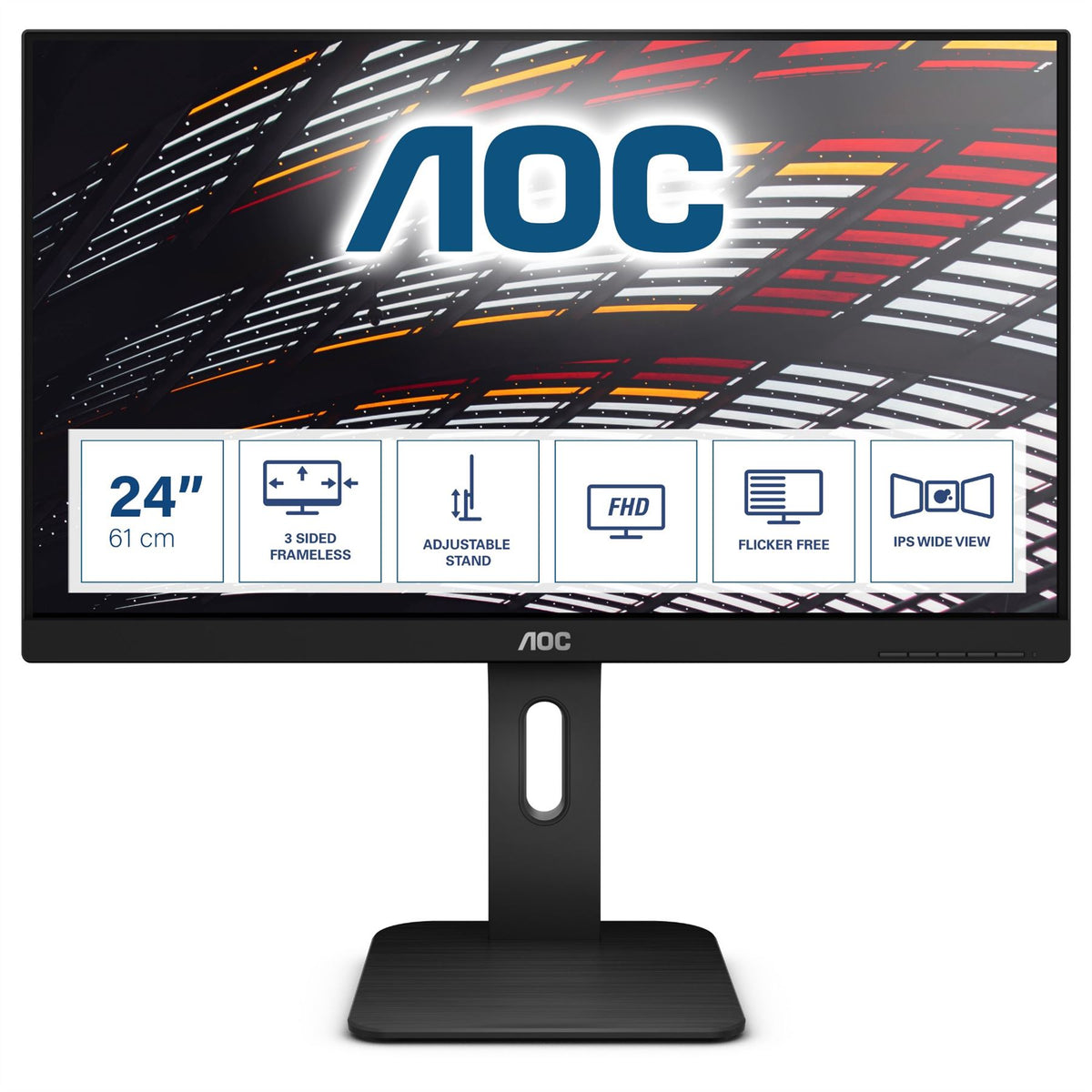 AOC P1 X24P1 Computer Monitor 61 cm (24") 1920 x 1200 pixels WUXGA LED Black