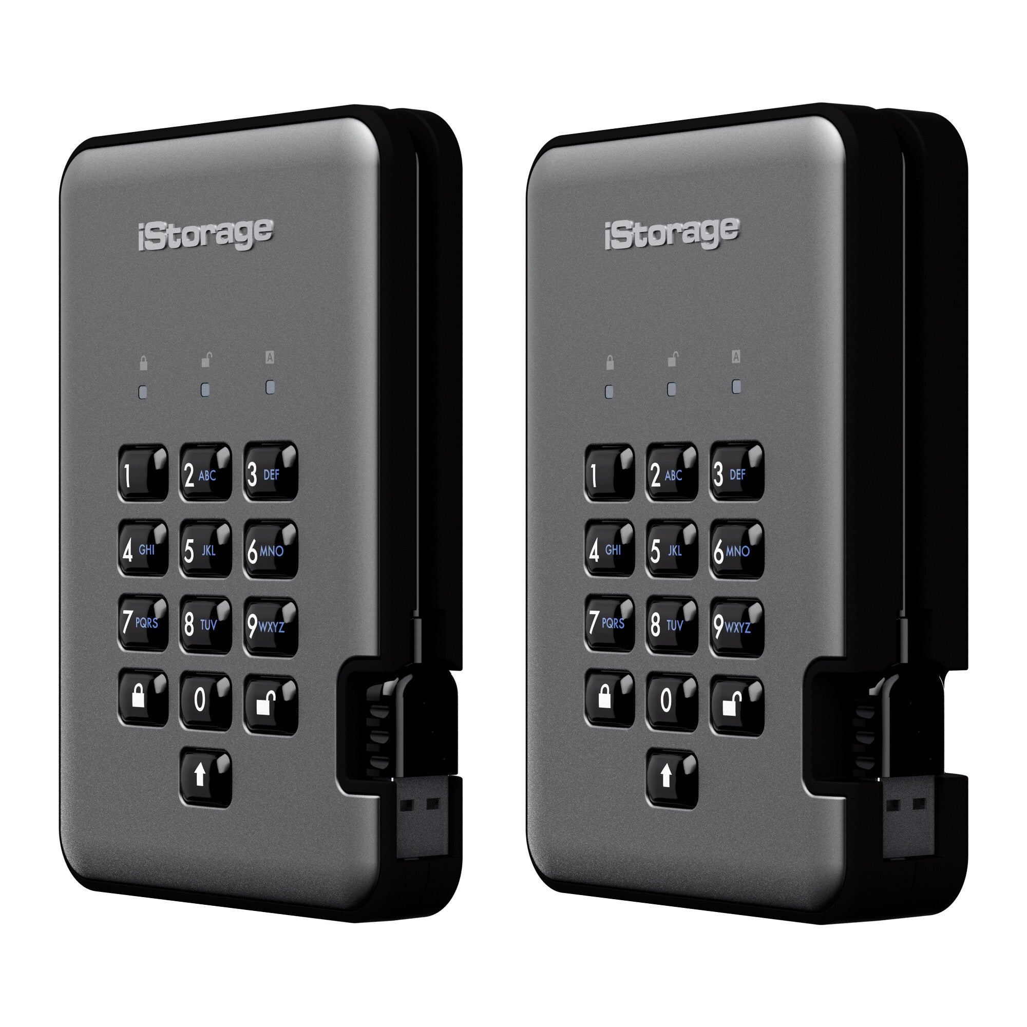iStorage diskAshur PRO2 - Encrypted External hard drive in Graphite ...