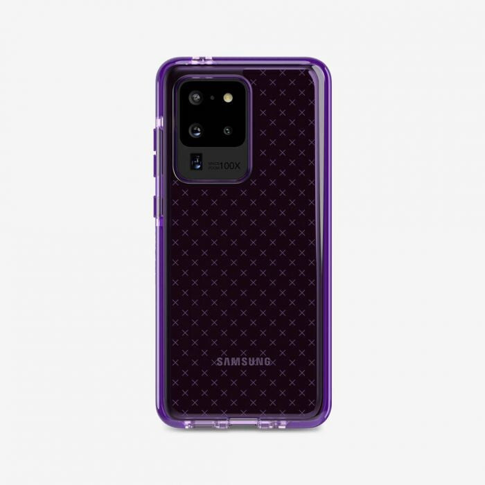 Tech21 Evo Check mobile phone case for Galaxy S20 Ultra in Violet