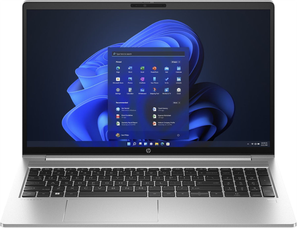 HP ProBook 450 G10 Laptop - 39.6 cm (15.6") - Intel® Core™ i5-1335U - 8 GB DDR4-SDRAM - 256 GB SSD - Wi-Fi 6E - Windows 11 Pro - Silver