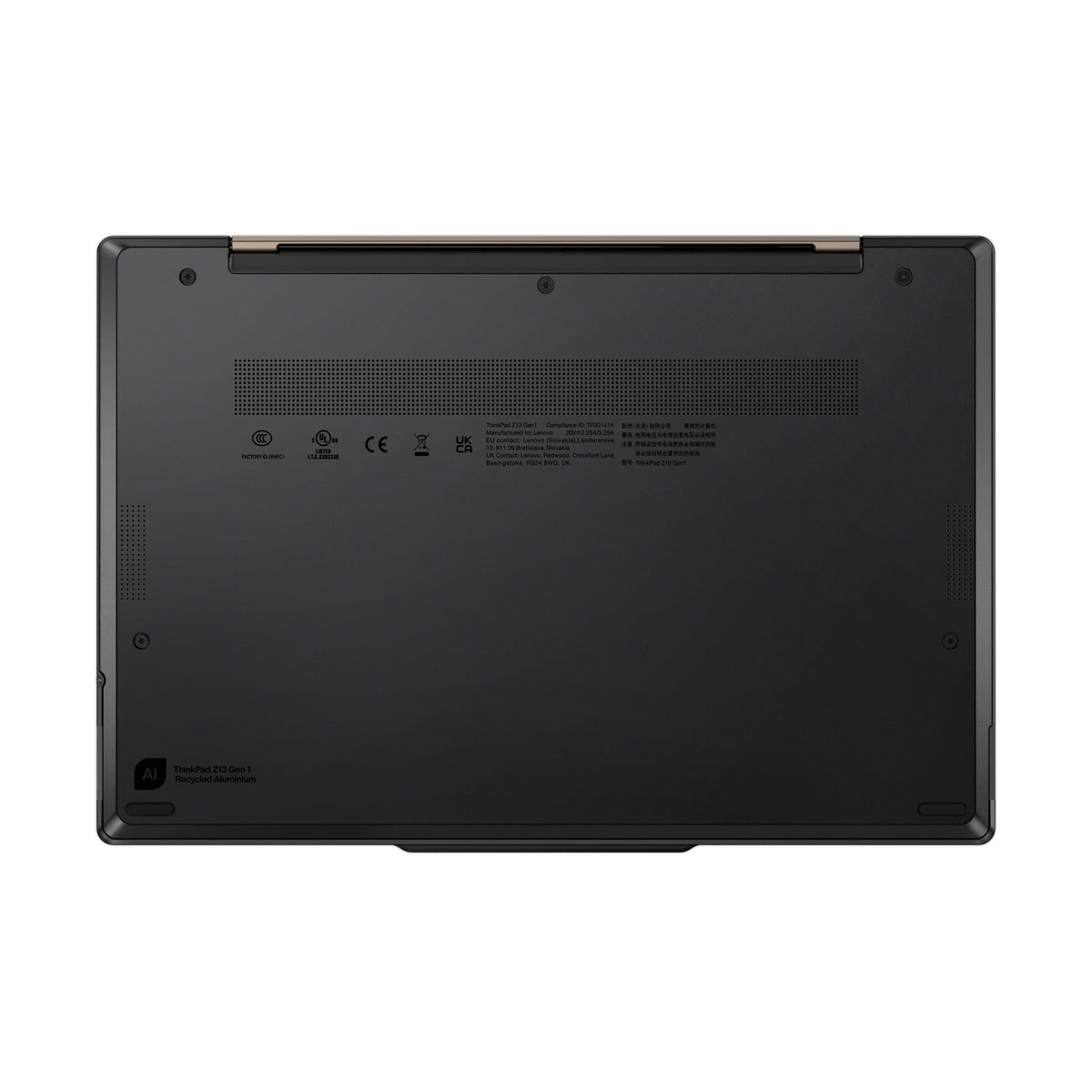 Lenovo ThinkPad Z13 Gen 1 Laptop - 33.8 cm (13.3") - Touchscreen - AMD Ryzen™ 7 PRO 6850U - 16 GB LPDDR5-SDRAM - 512 GB SSD - Wi-Fi 6E - Windows 11 Pro - Black / Bronze