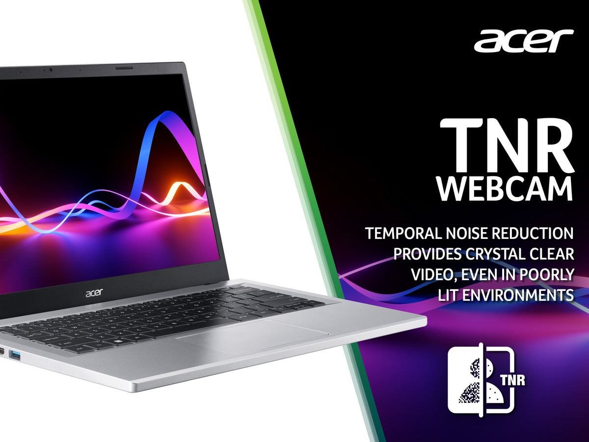 Acer Aspire 3 Laptop - 35.6 cm (14") - Intel® Core™ i3-N305 - 8 GB LPDDR5-SDRAM - 512 GB SSD - Wi-Fi 6 - Windows 11 Home - Silver