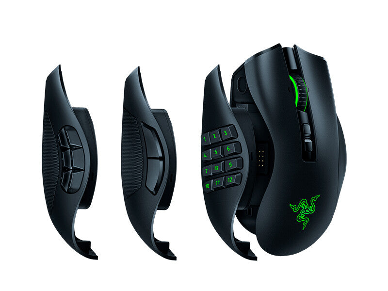 Razer Naga Pro - RF Wireless Optical Mouse in Black - 20,000 DPI