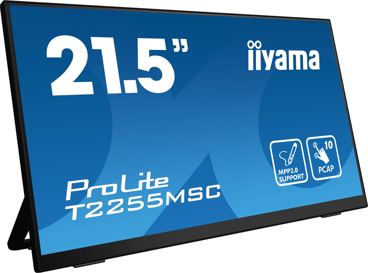 iiyama ProLite T2255MSC-B1 - 54.6 cm (21.5") - 1920 x 1080 pixels FHD LCD Touchscreen Portable Monitor