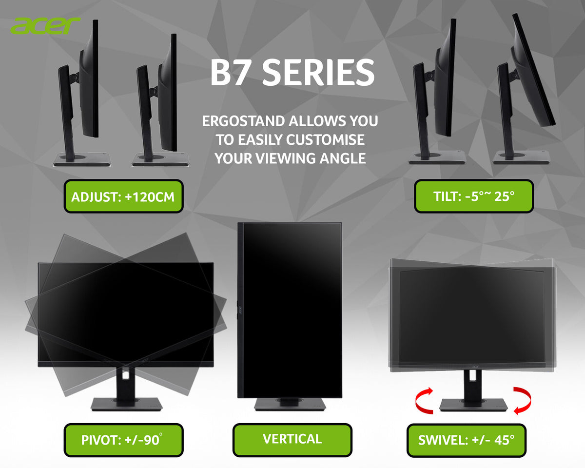 Acer B7 B277U - 68.6 cm (27") - 2560 x 1440 pixels QHD LED Monitor